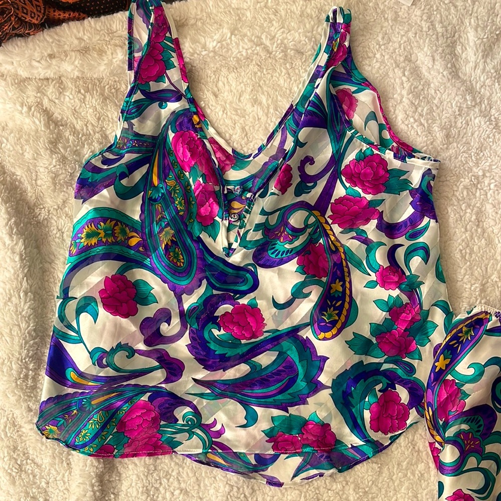 Sleep wear top and short size L